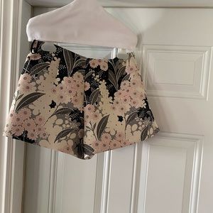 Skort jacquard red Valentino